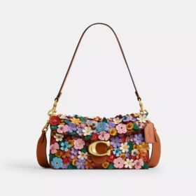Tabby Shoulder Bag 26 with Floral Applique