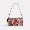 Tabby Shoulder Bag 26 with Floral Applique