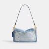 Tabby Shoulder Bag 26 with Repurposed Denim Patchwork