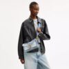 Tabby Shoulder Bag 26 with Repurposed Denim Patchwork