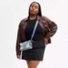 Tabby Shoulder Bag 26 with Repurposed Denim Patchwork