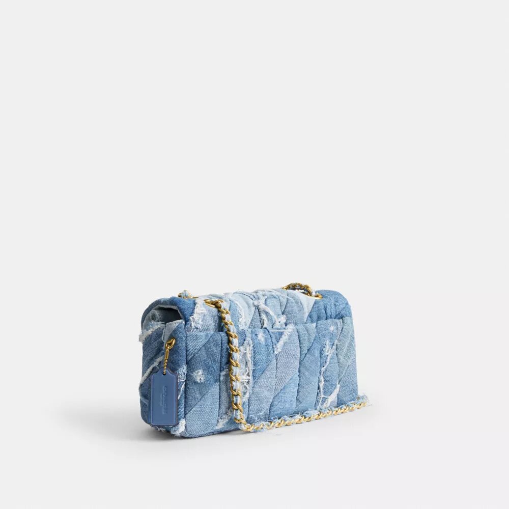 Tabby Shoulder Bag 26 with Repurposed Denim Patchwork Quilting