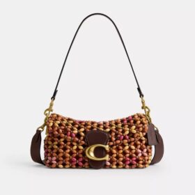 Tabby Shoulder Bag 26 with Wooden Beading