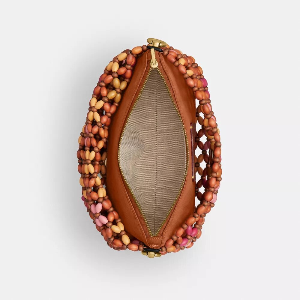 Tabby Shoulder Bag 26 with Wooden Beading