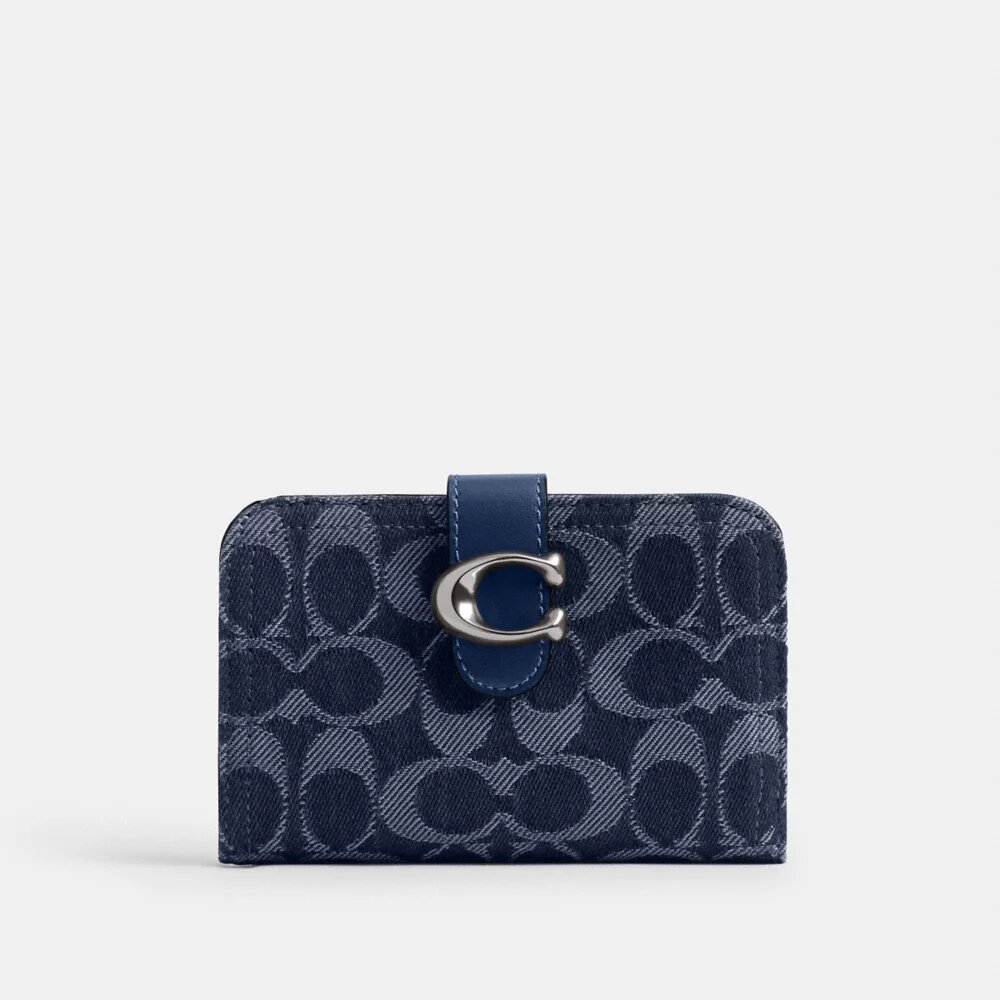 Tabby Wallet in Signature Denim