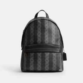 Taylor Backpack in Signature Canvas with Stripes