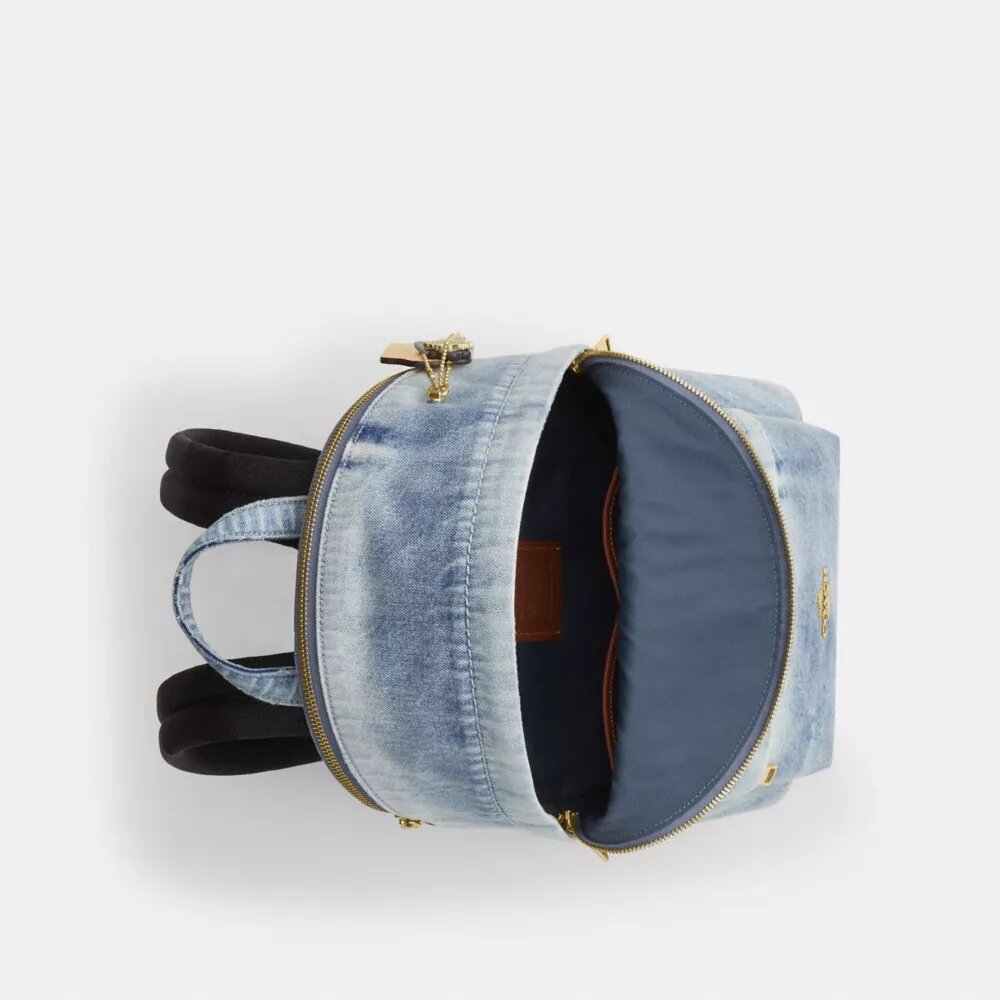 Taylor Small Backpack in Loved Denim