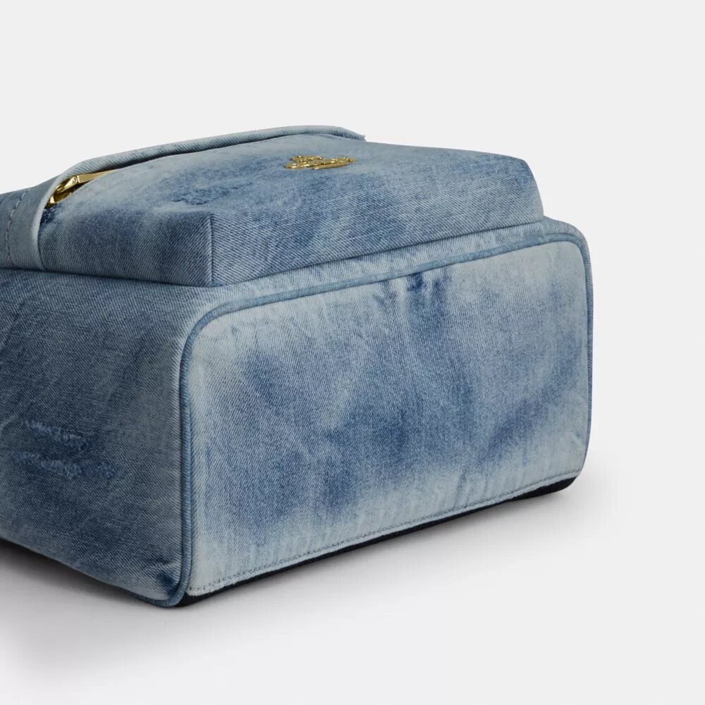 Taylor Small Backpack in Loved Denim