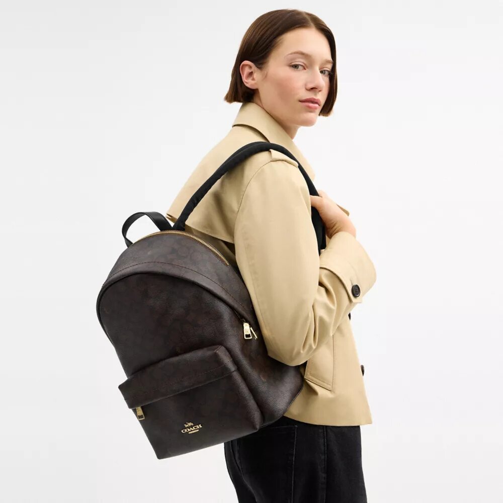Taylor Small Backpack in Signature Canvas