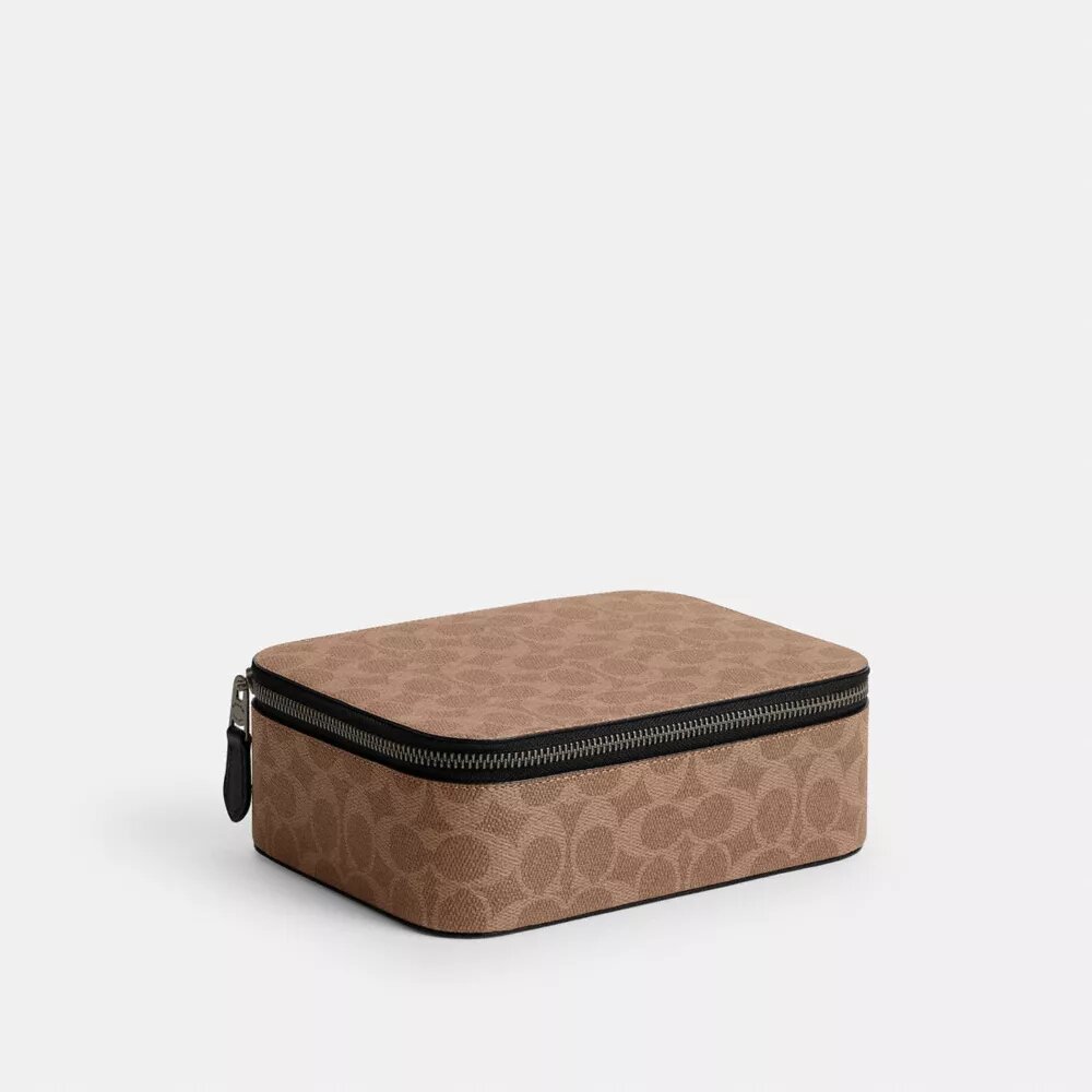Tech Organizer in Colorblock Signature Canvas