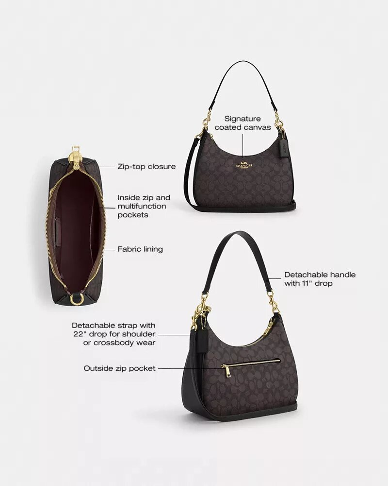 Teri Hobo Bag in Signature Canvas
