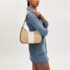 Teri Hobo Bag in Signature Canvas with Stripe
