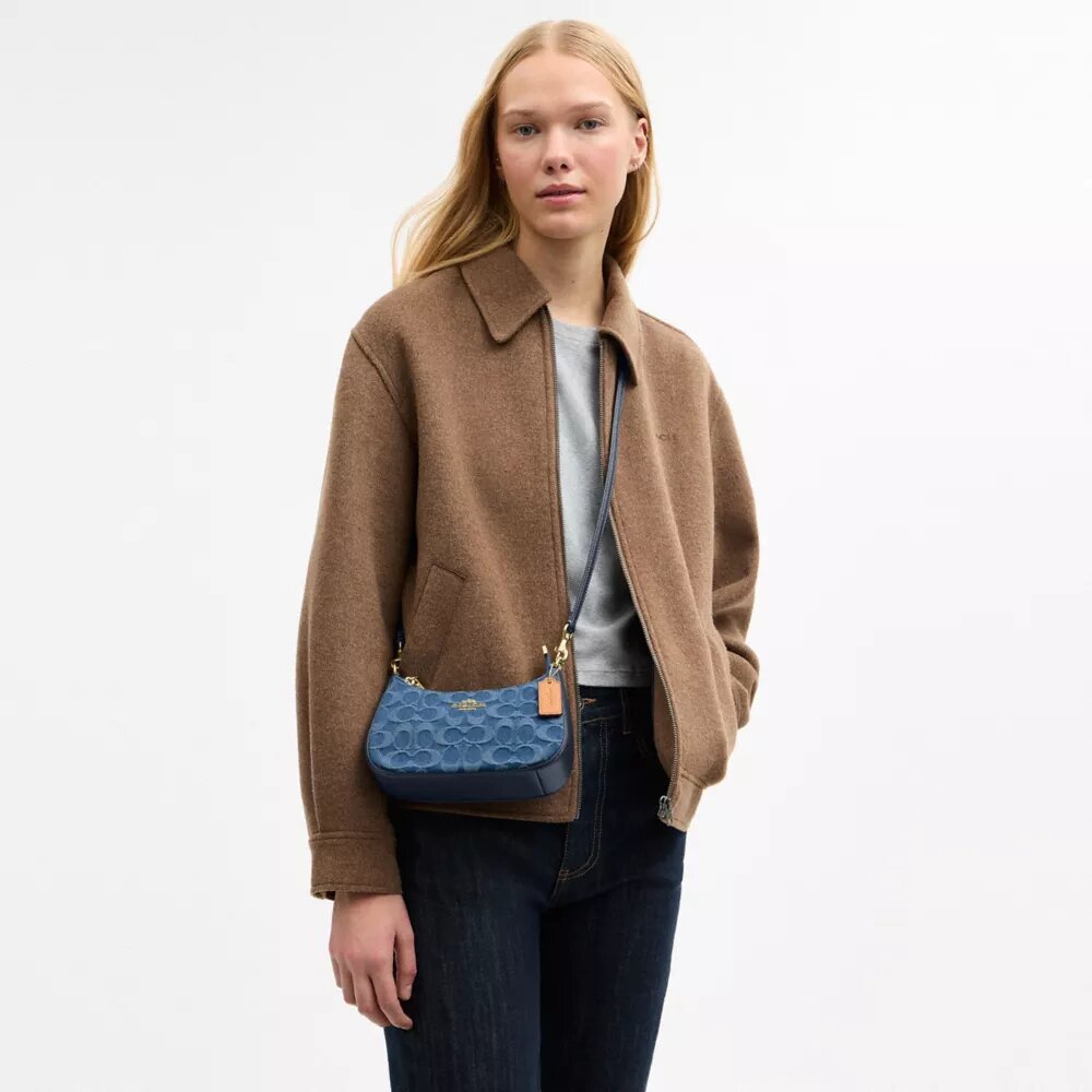 Teri Mini Crossbody Bag in Signature Denim