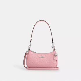 Teri Mini Crossbody Bag in Signature Leather with Heart Charm