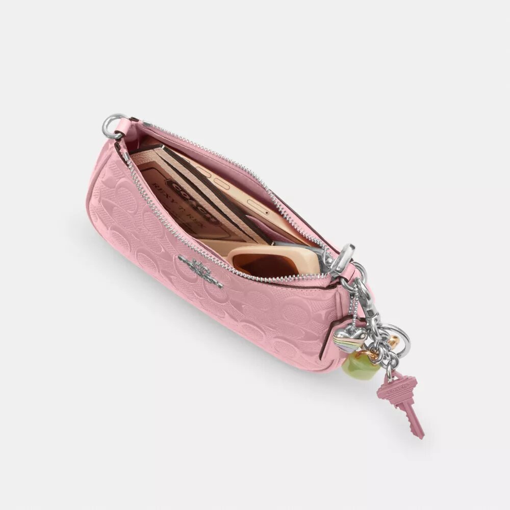 Teri Mini Crossbody Bag in Signature Leather with Heart Charm