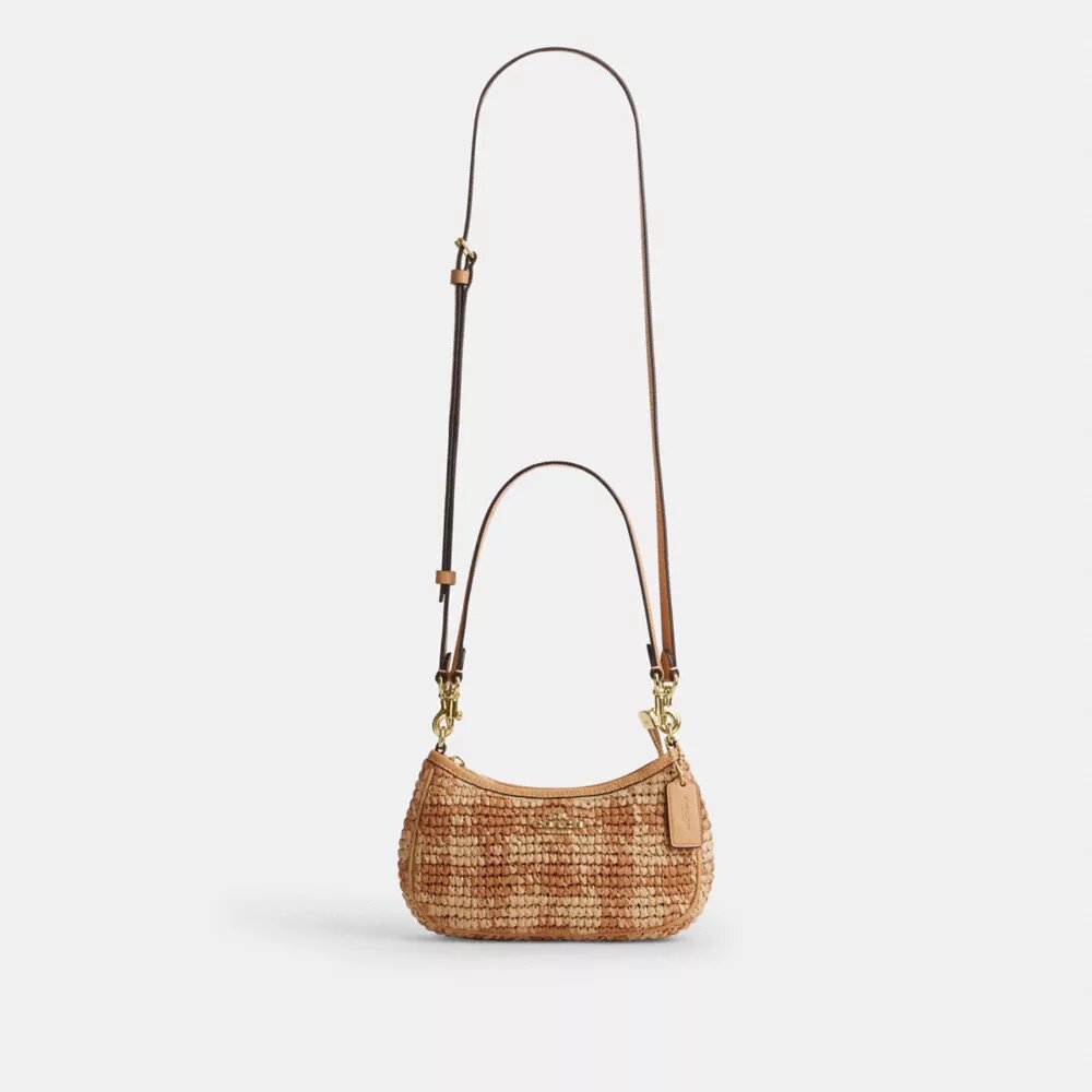 Teri Mini Crossbody Bag with Gingham Print