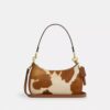 Teri Shoulder Bag in Haircalf with Cow Print
