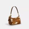 Teri Shoulder Bag in Haircalf with Cow Print