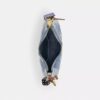 Teri Shoulder Bag in Loved Denim with Charms