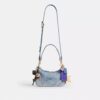 Teri Shoulder Bag in Loved Denim with Charms