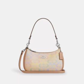 Teri Shoulder Bag in Rainbow Signature Canvas