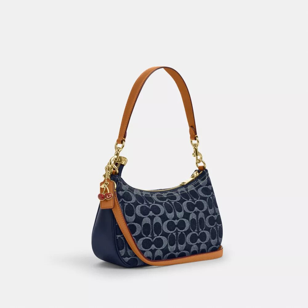 Teri Shoulder Bag in Signature Denim