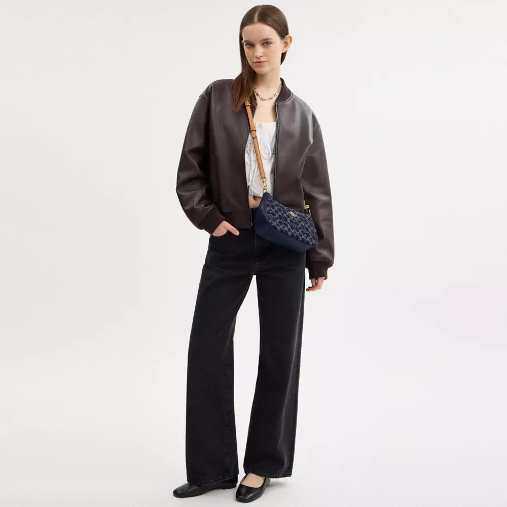 Teri Shoulder Bag in Signature Denim