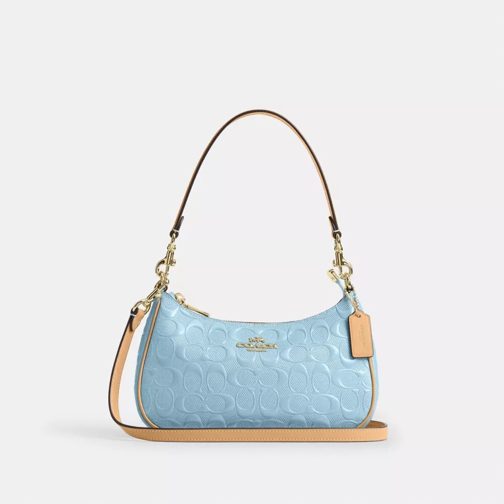 Teri Shoulder Bag in Signature Leather