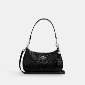 Teri Shoulder Bag in Signature Leather with Heart Charm