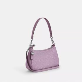 Teri Shoulder Bag in Signature Leather with Heart Charm