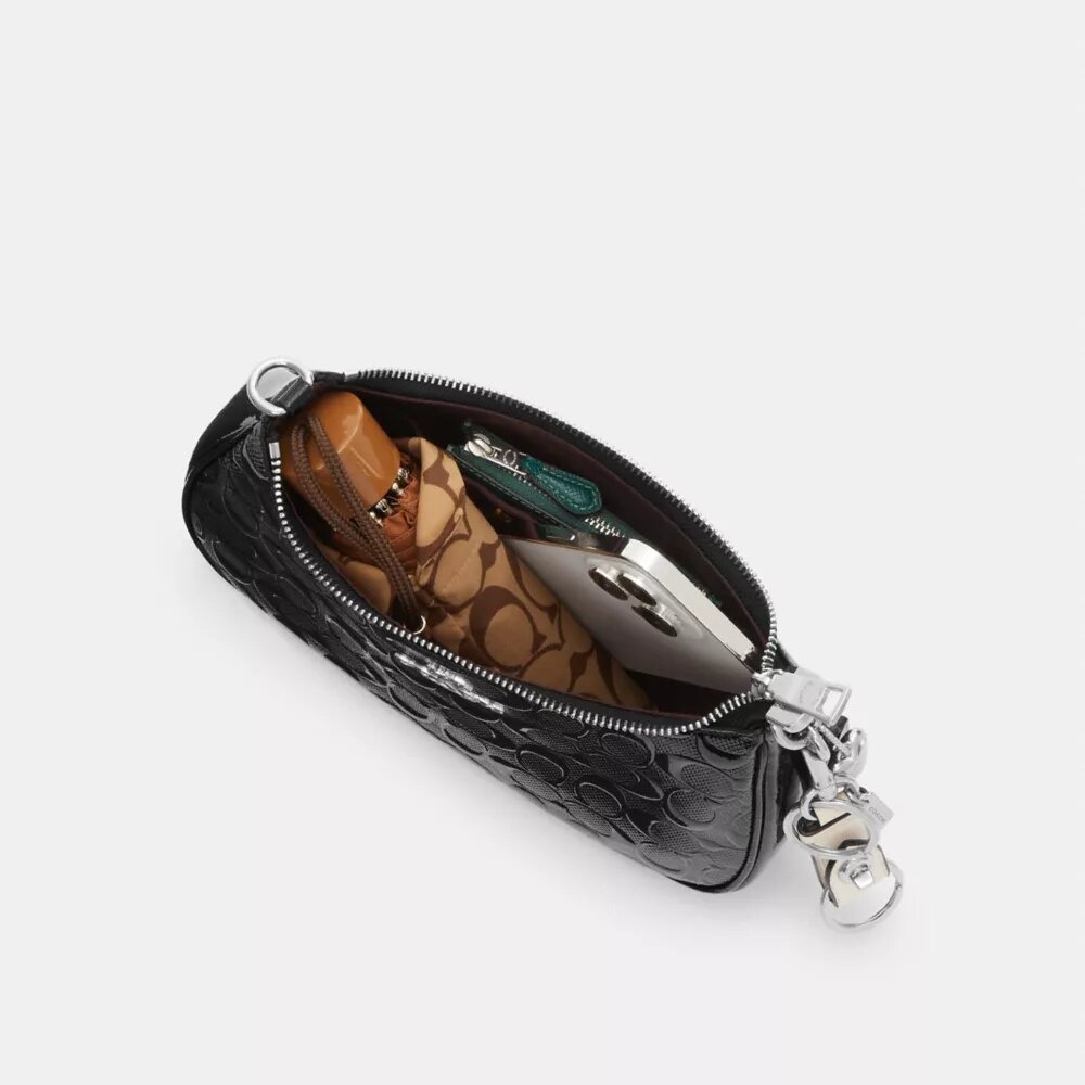 Teri Shoulder Bag in Signature Leather with Heart Charm