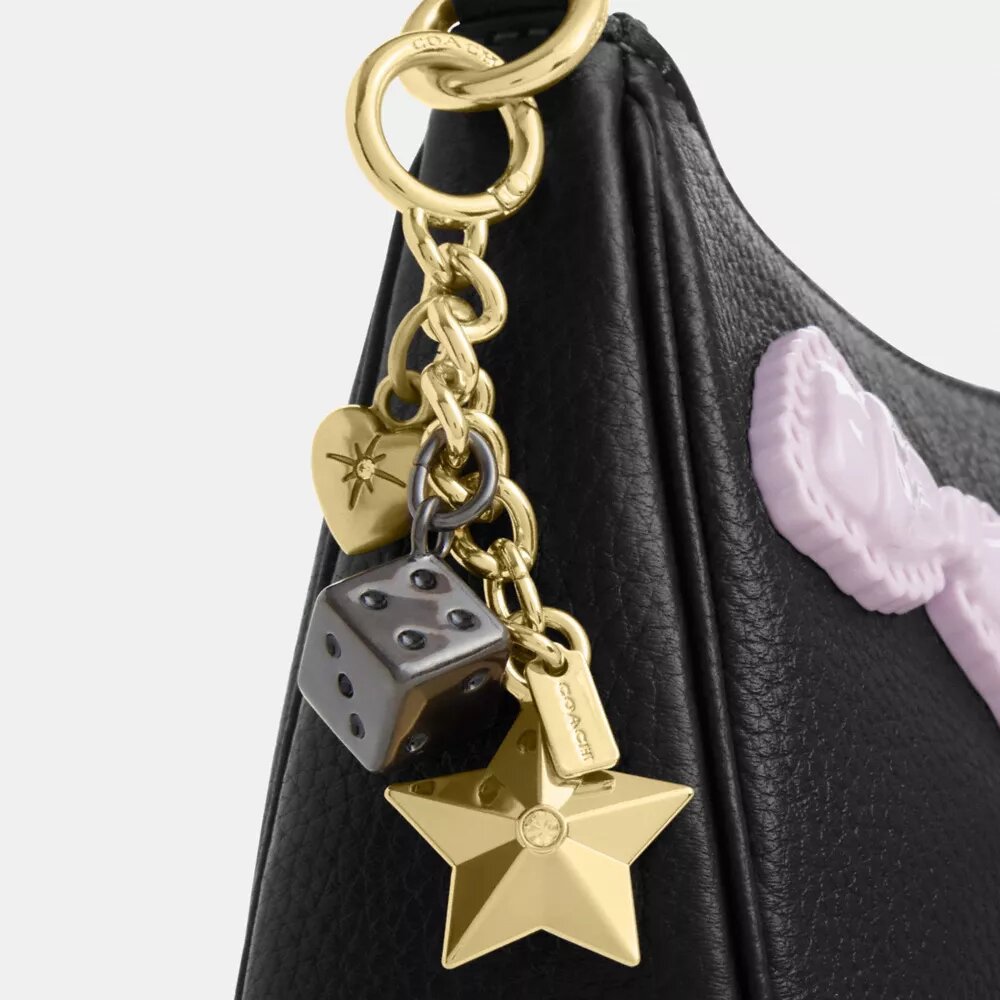 Teri Shoulder Bag with Bows and Charms