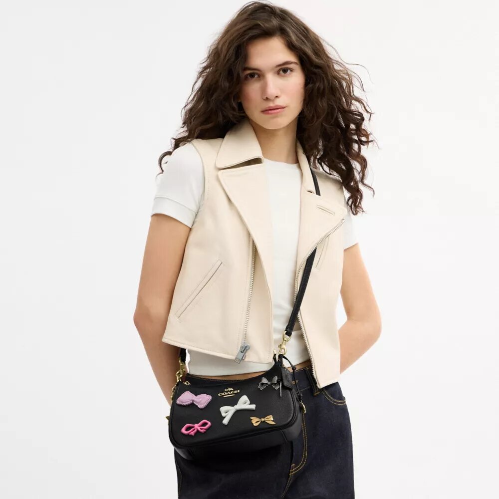 Teri Shoulder Bag with Bows and Charms