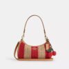 Teri Shoulder Bag with Stripes and Charm