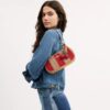 Teri Shoulder Bag with Stripes and Charm