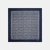 Textured Signature Print Silk Square Scarf