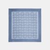 Textured Signature Print Silk Square Scarf