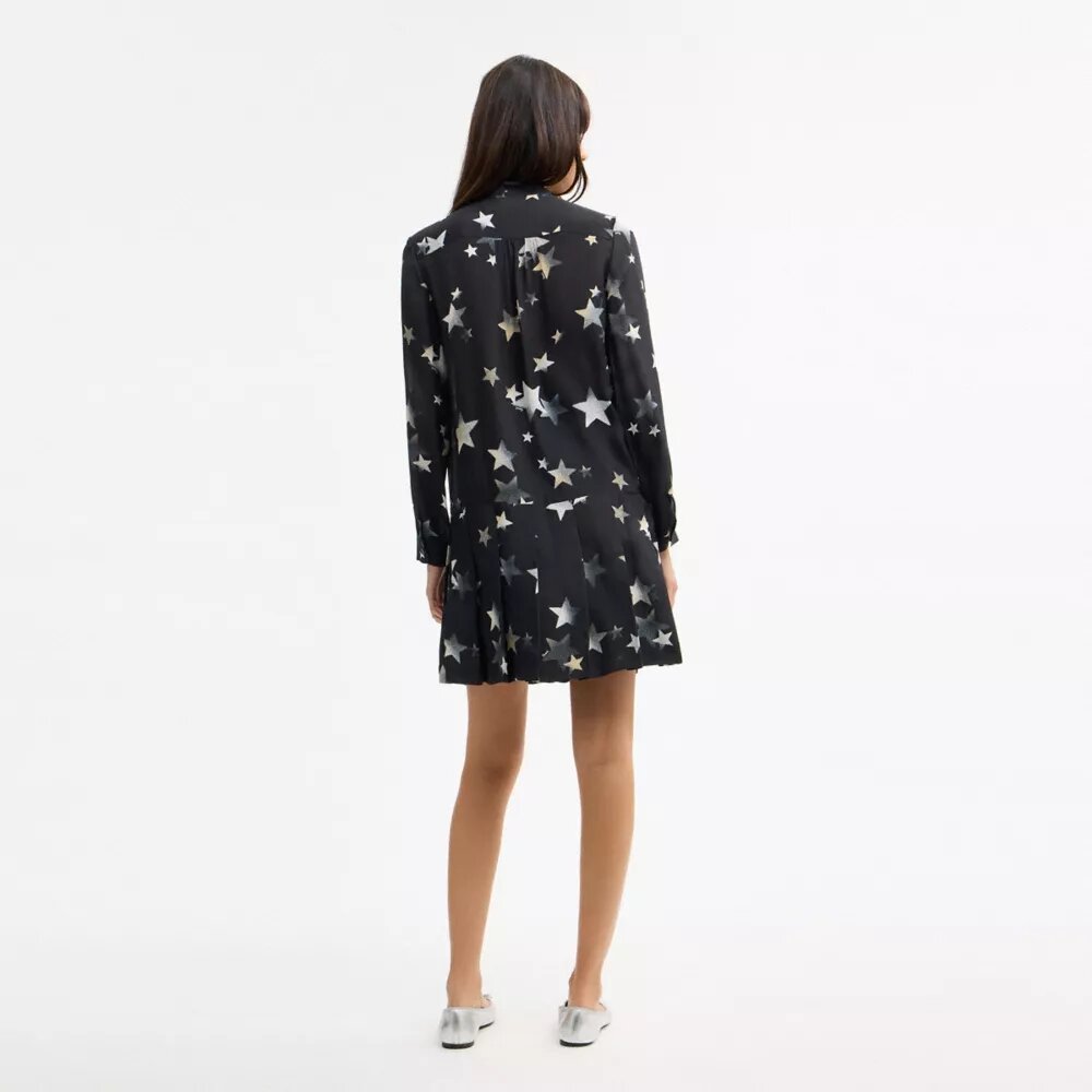 Tie Neck Star Dress