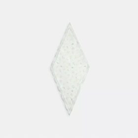 Tossed Floral Print Silk Diamond Scarf