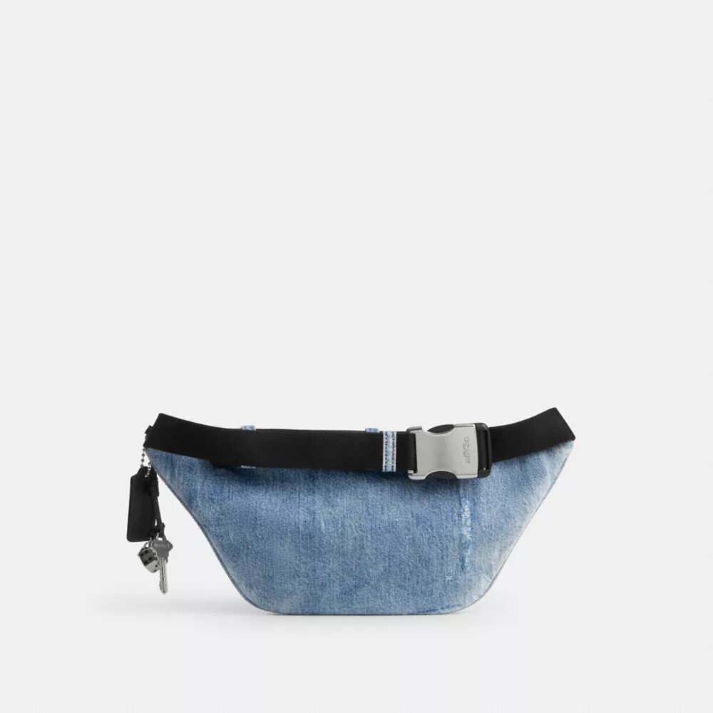 Travis Belt Bag 35 in Loved Denim with Charms