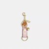 Trigger Snap Bag Charm in Signature Canvas with Heart Charm
