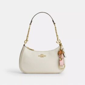 Trigger Snap Bag Charm in Signature Canvas with Heart Charm
