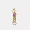 Trigger Snap Bag Charm with Floral Print