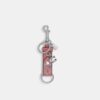Trigger Snap Bag Charm with Star Print