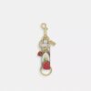 Trigger Snap Bag Charm with Strawberry Print