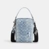 Tristan Crossbody Bag 14 in Loved Signature Denim with Charms