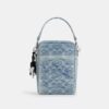 Tristan Crossbody Bag 14 in Loved Signature Denim with Charms