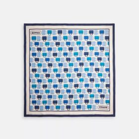 Trompe L'oeil Bag Print Silk Square Scarf