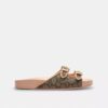 Two Band Buckle Sandal in Signature Jacquard