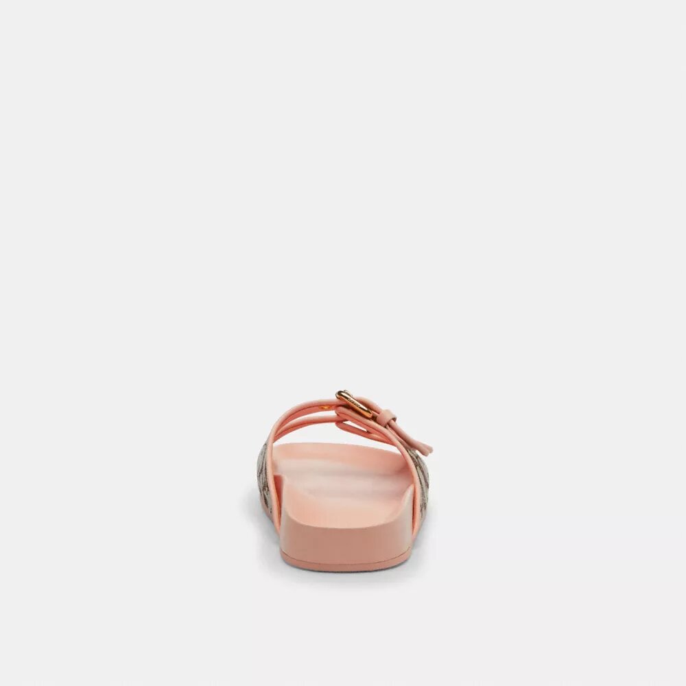 Two Band Buckle Sandal in Signature Jacquard